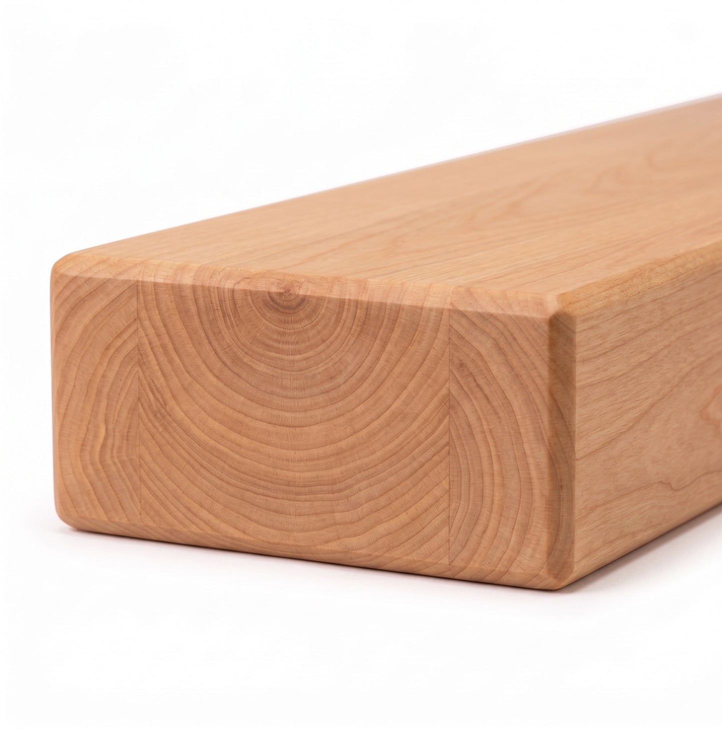 Elevated Stairs Maple Floating Stair Treads Smooth Finish Modern Design