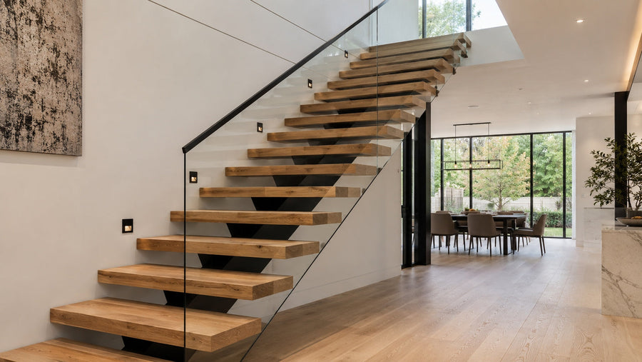 Floating Stair Treads: Thickness, Material, and Finish Choices