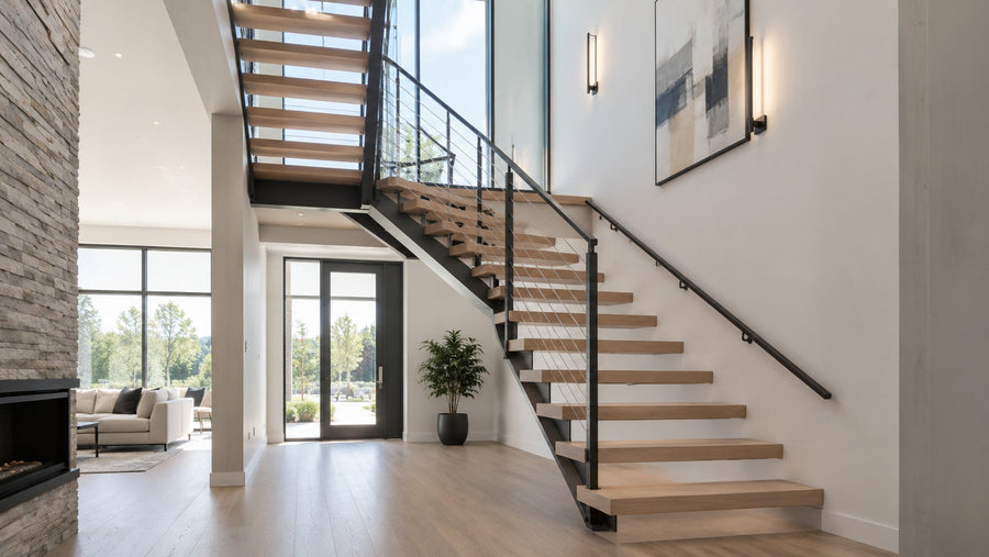 Floating Stairs With Glass Railing: What Changes in Design, Cost, and Safety