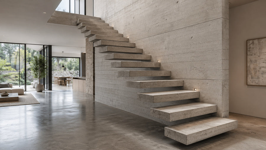 Floating Concrete Stairs vs Steel-and-Wood Floating Stairs: Which Direction Fits Your Home?
