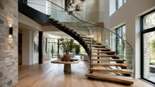 Floating Curved Staircases: When a Curved Layout Makes Sense