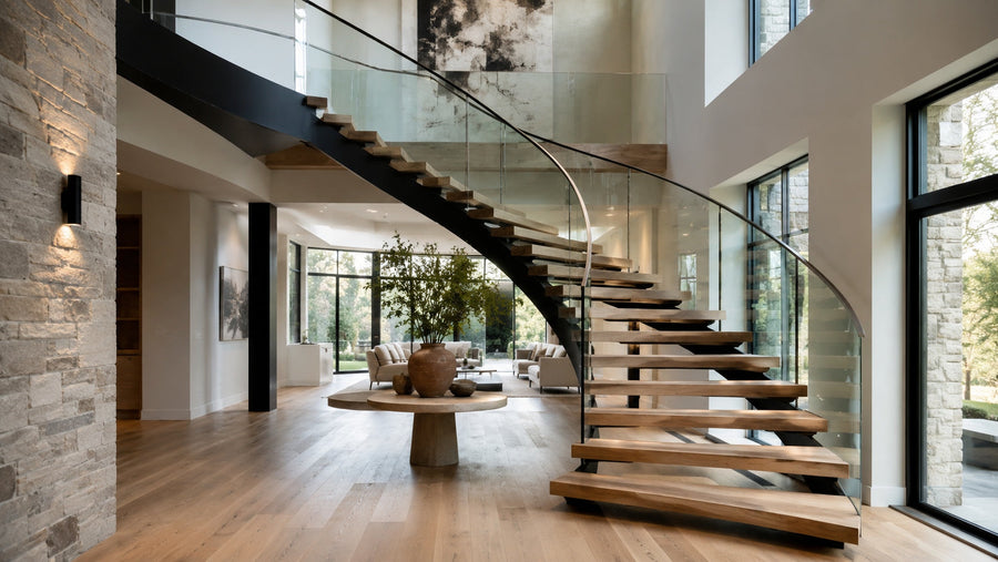 Floating Curved Staircases: When a Curved Layout Makes Sense