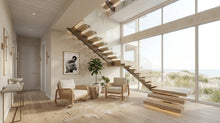 Floating Stairs With Glass Railing