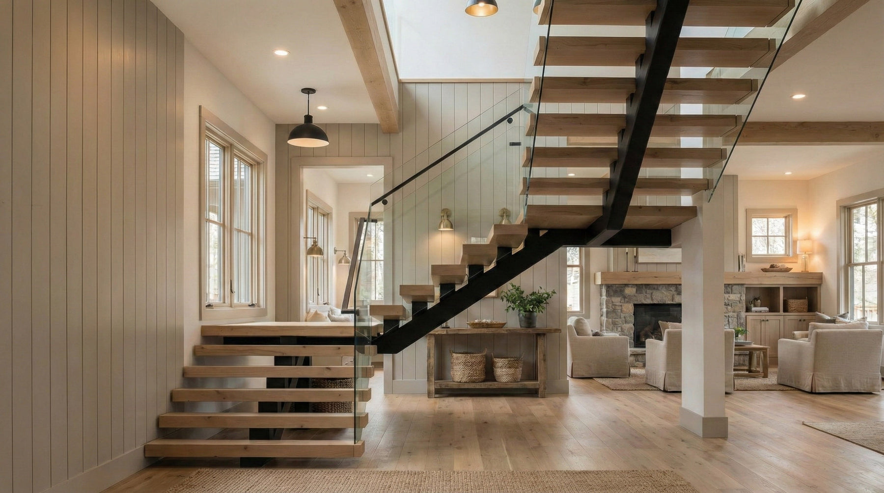 Floating Stairs With Landing: Design Ideas That Make Tall Spaces Feel Intentional