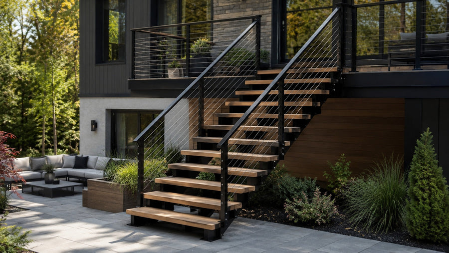 Outdoor Floating Stairs: What Changes Compared With Interior Stairs?