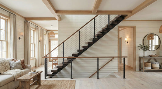Floating stairs for small spaces: layouts that maximize light and openness