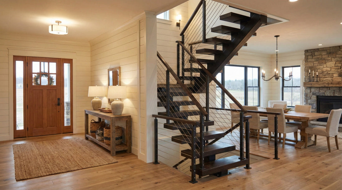 Mono Stringer vs Dual Stringer Stairs: How to Choose the Right Floating Stair Structure
