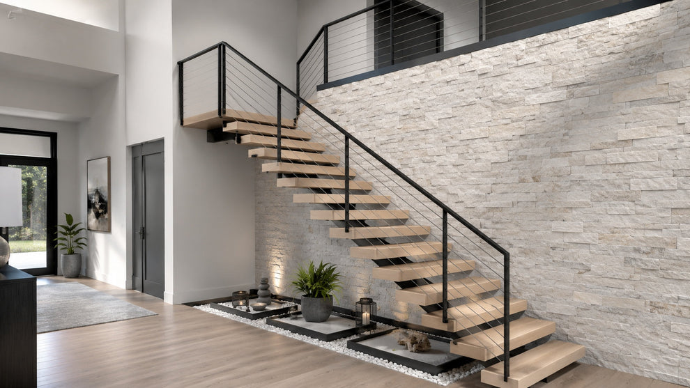 Open Riser Staircase Guide: Design, Safety & Code – Elevated Stairs