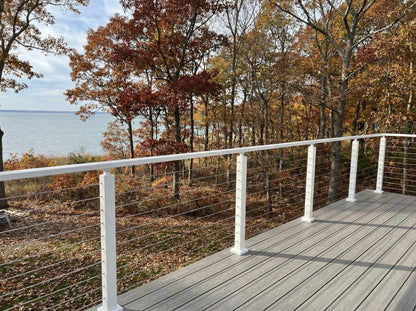 Elevated Stairs Stainless Steel Cable Railing System for Deck and Stairs