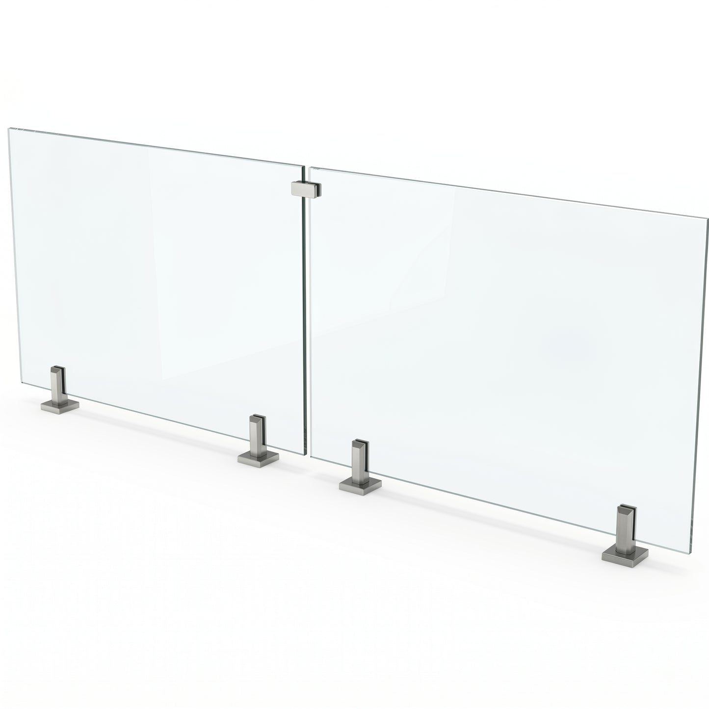 Elevated Stairs Glass Railing System for Stairs and Decks