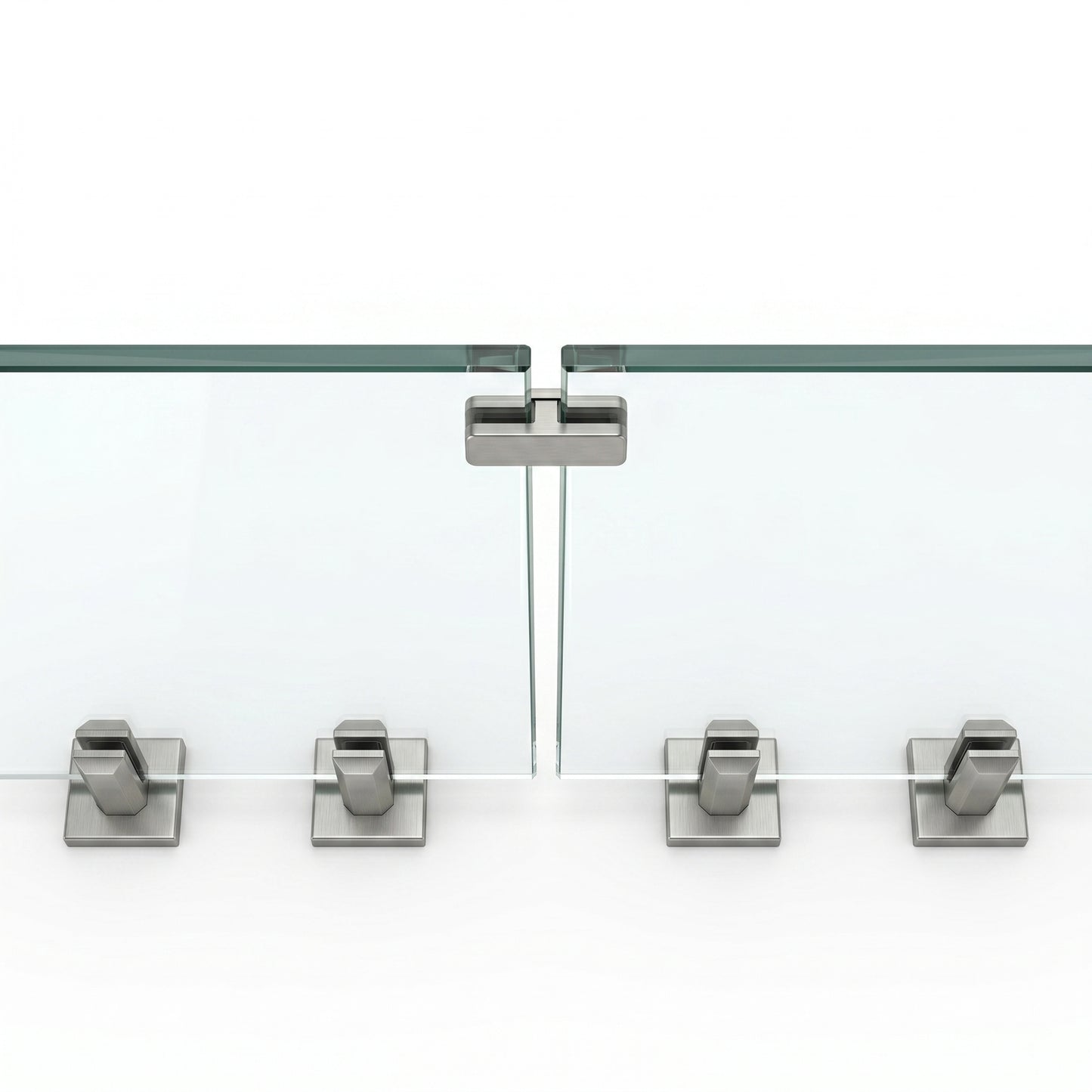Elevated Stairs Glass Railing System for Stairs and Decks