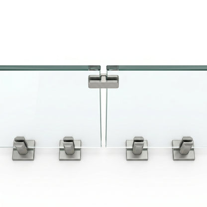 Elevated Stairs Glass Railing System for Stairs and Decks