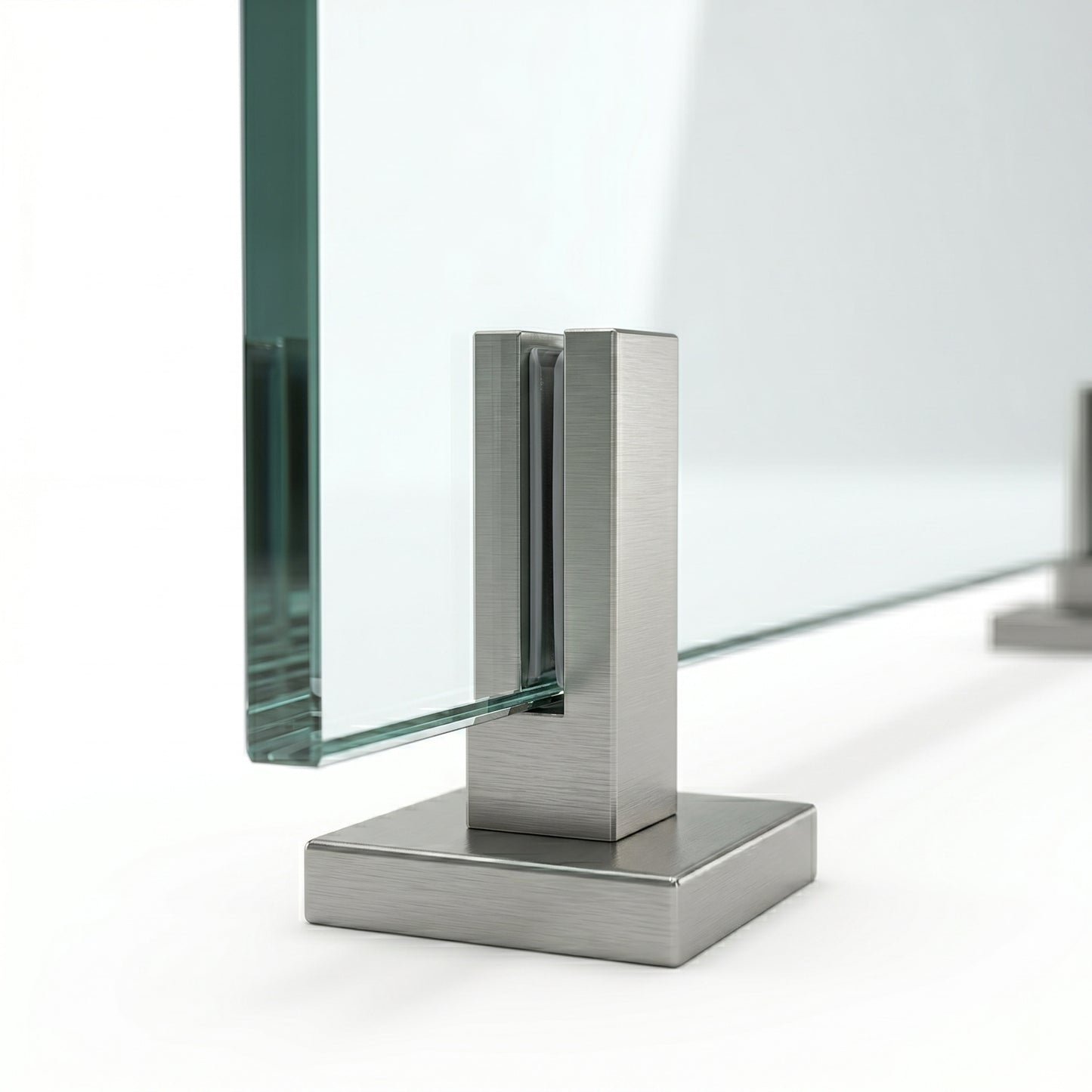 Elevated Stairs Glass Railing System for Stairs and Decks