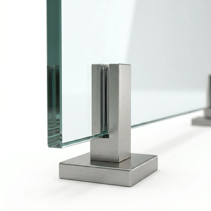 Elevated Stairs Glass Railing System for Stairs and Decks