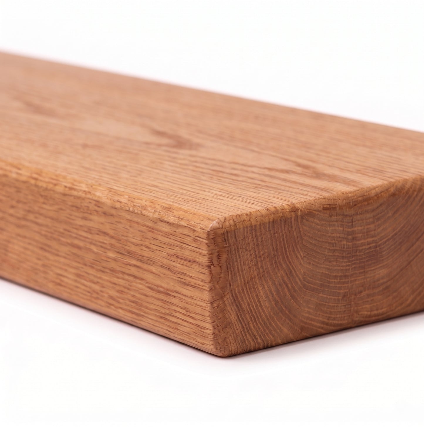 Elevated Stairs Red Oak Floating Stair Treads for Residential Projects