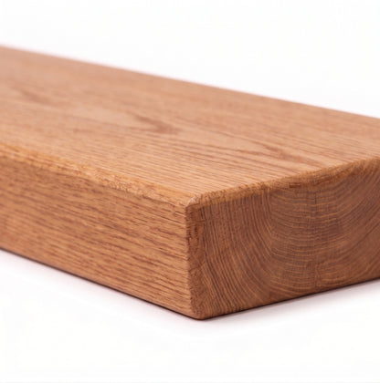 Elevated Stairs Red Oak Floating Stair Treads for Residential Projects