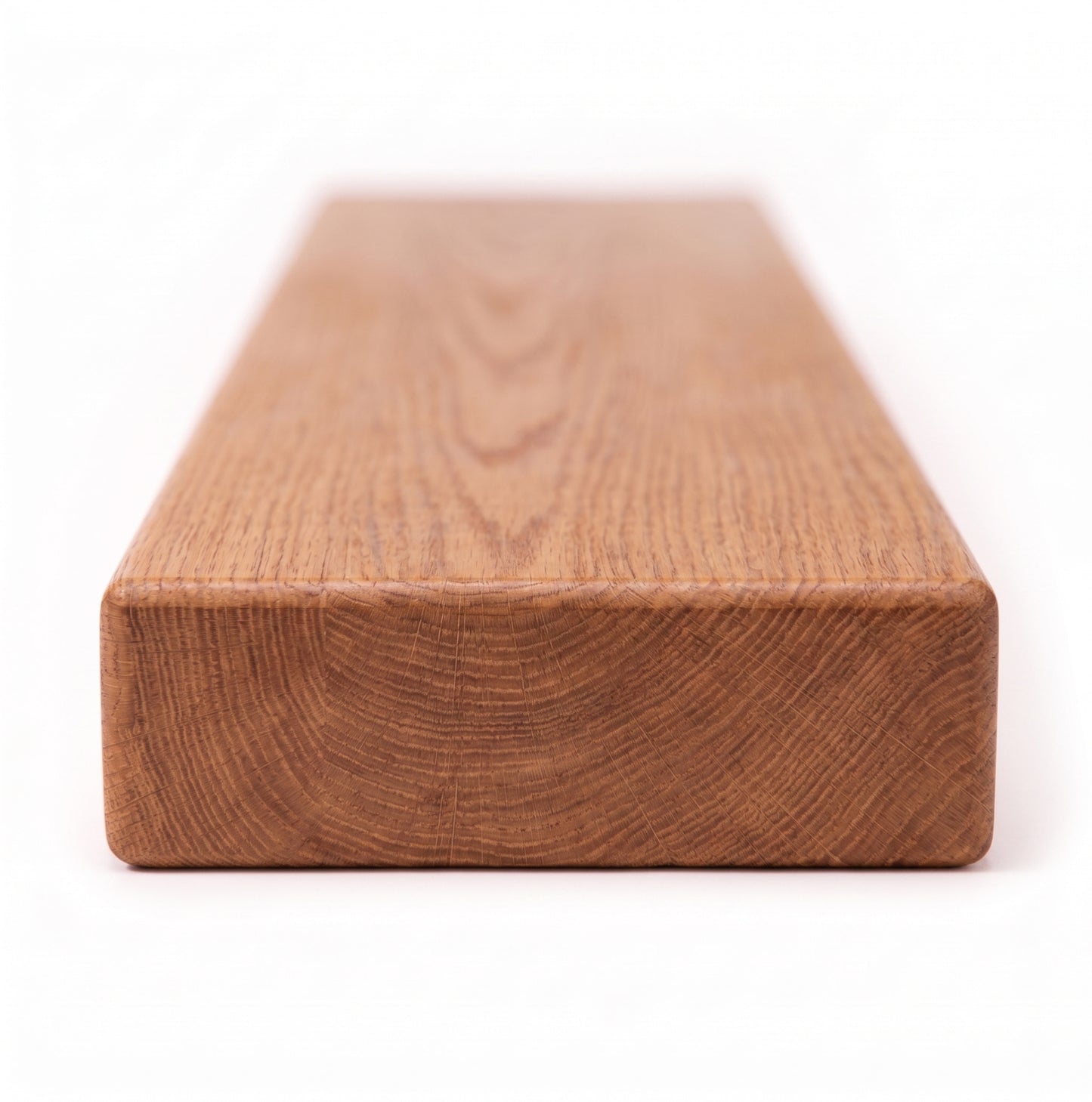Elevated Stairs Red Oak Floating Stair Treads for Residential Projects