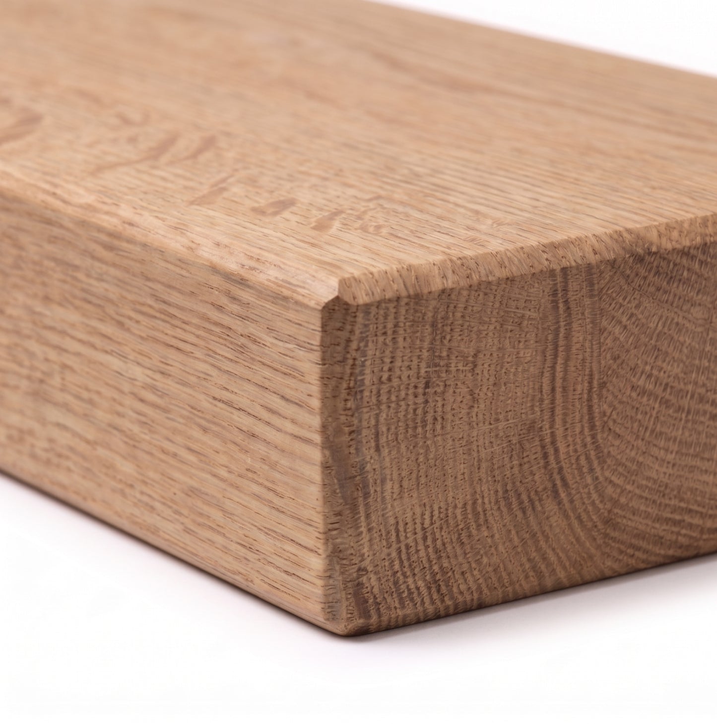 Elevated Stairs White Oak Floating Stair Treads for Modern Homes