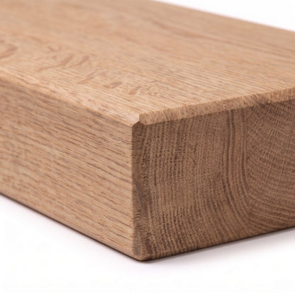 Elevated Stairs White Oak Floating Stair Treads for Modern Homes