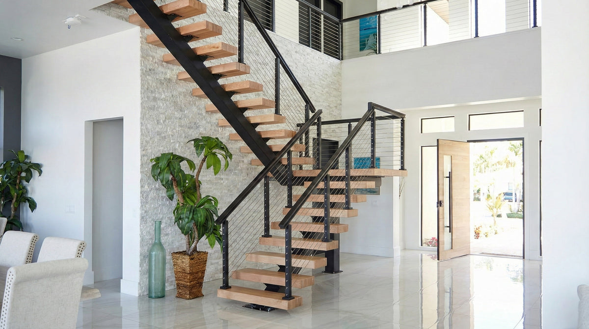 Floating Stair Projects | Custom Staircase Installations – Elevated Stairs