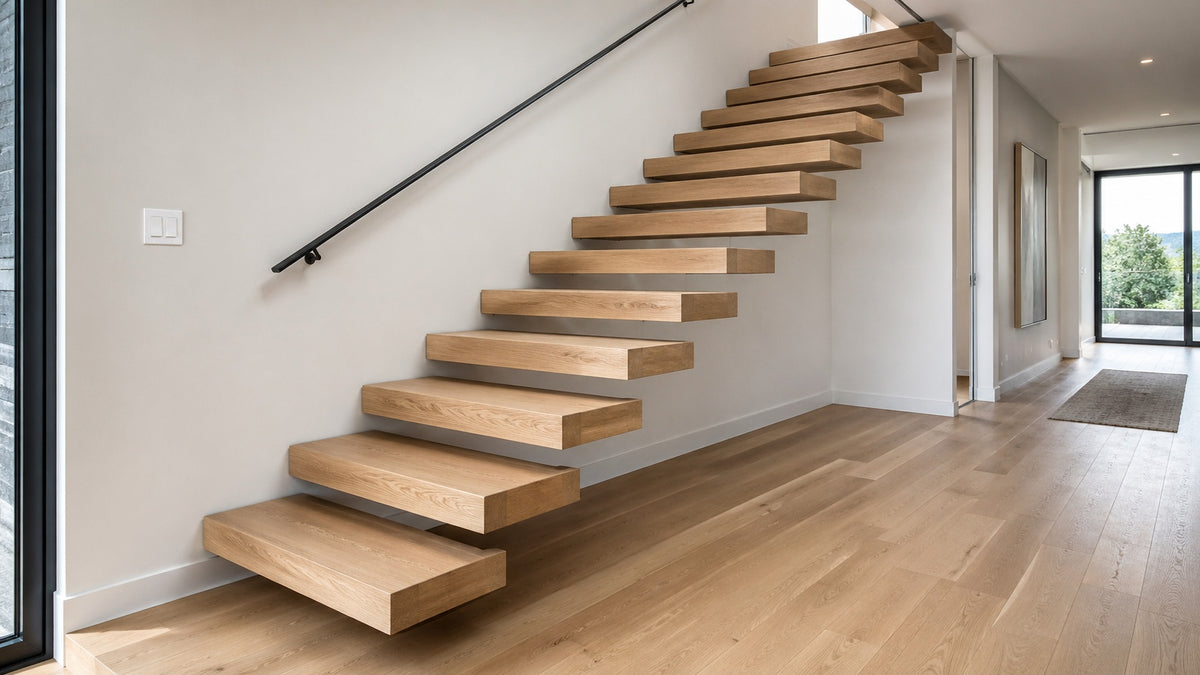 Modern Floating Stair Systems | Engineered Custom Staircases – Elevated ...
