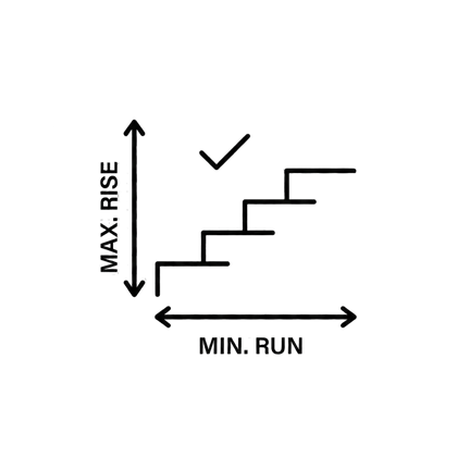 Site-based floating stair layout icon