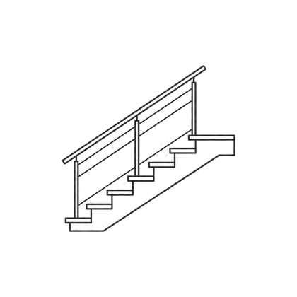 Floating stair material coordination icon